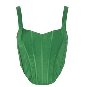 Bardot Green Corset Top
